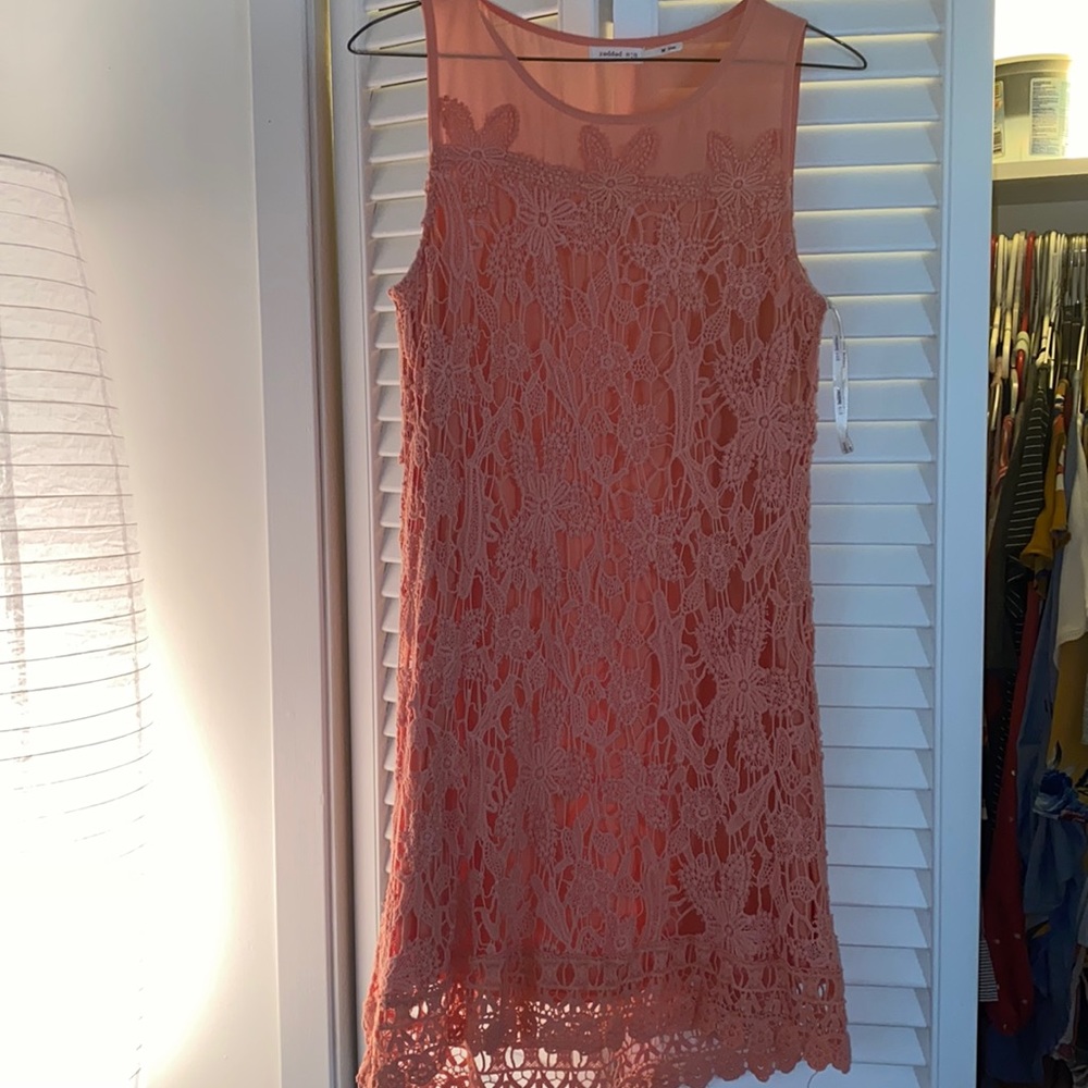 Blu Pepper Coral Shift Dress